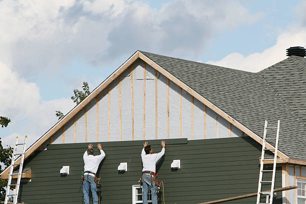 Professional Vinyl Siding technician working in New London, MN